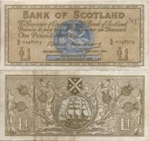 Шотландия 1 фунт 1964г. 